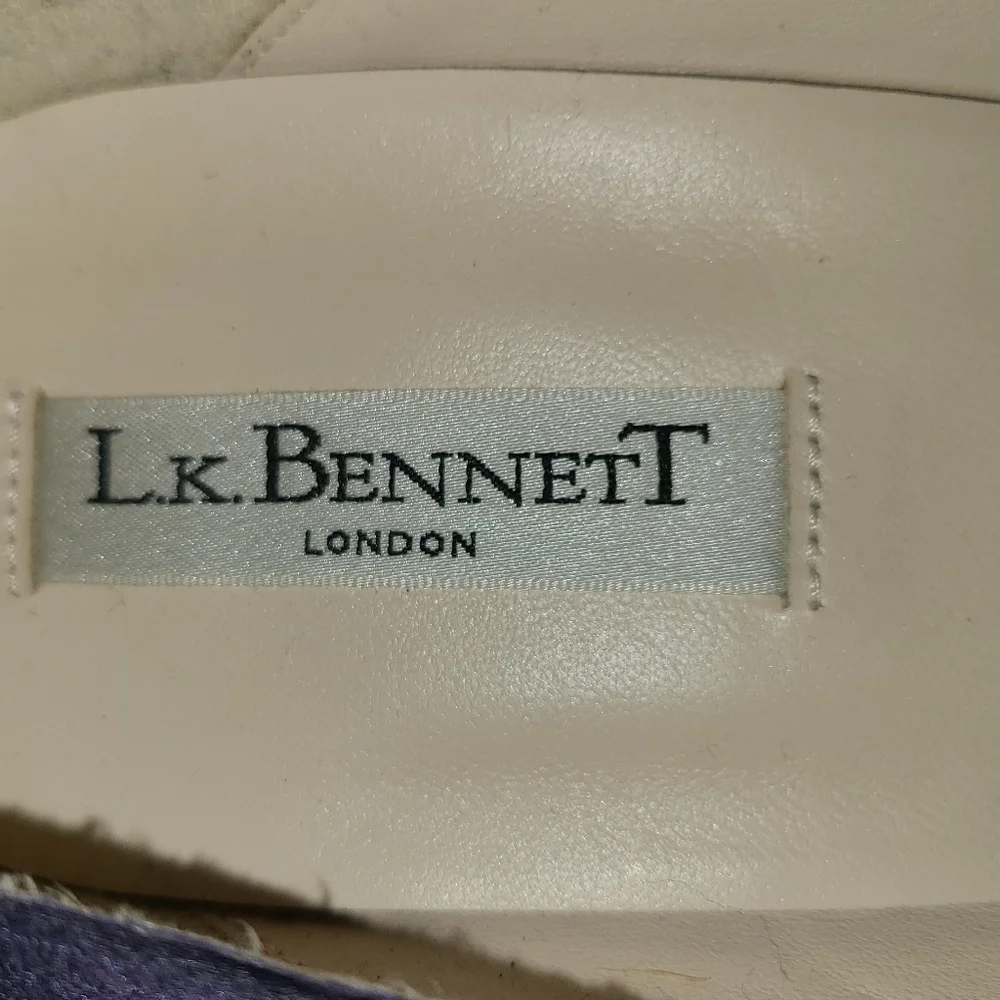 LK Bennett Suede and Satin Dress Pumps Heels - Picture 3 of 7